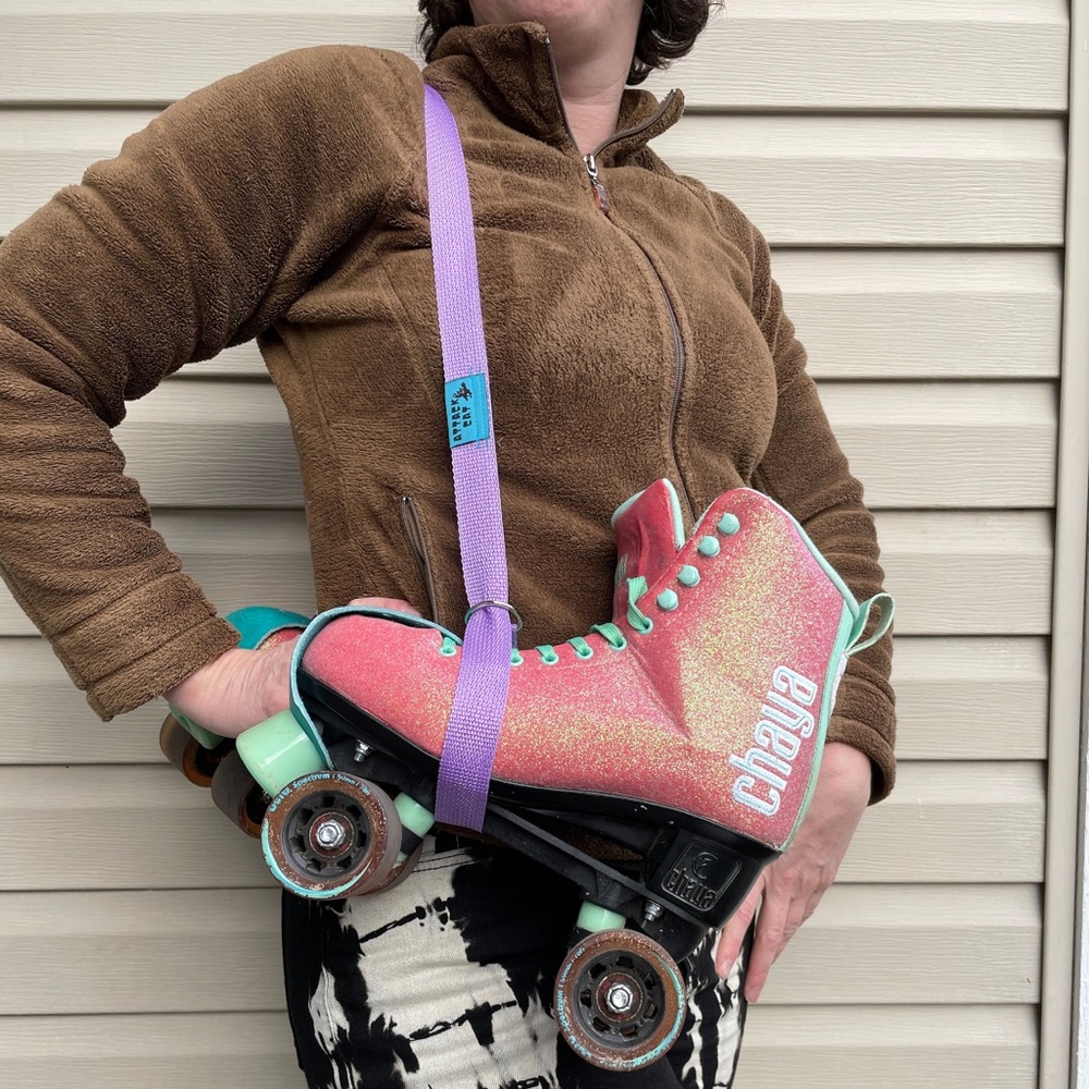 Lavender Skate Leash | Purple Roller Skate Strap | Skate Accessories